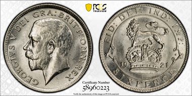 1921 6D S-4024 MS65