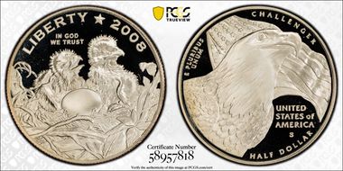 2008-S 50C Bald Eagle PR70DCAM