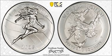 2025 Medal DC Comics - Wonder Woman 2 1/2oz Ag MS70