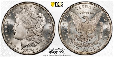 1879-S $1 MS67+ 