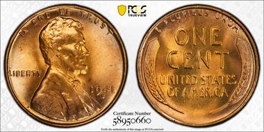 1941-S 1C MS66RD
