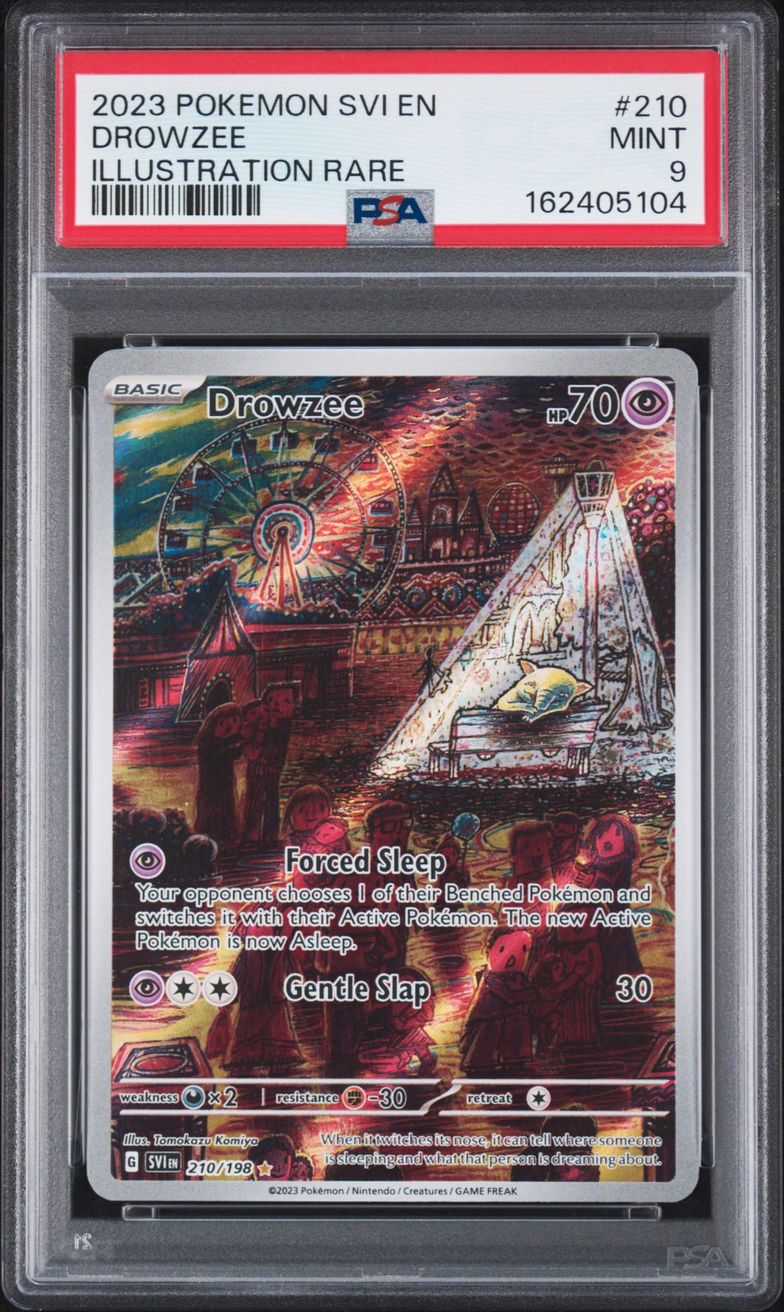 2023 Pokemon Svi En-Scarlet & Violet Drowzee #210 (Illustration Rare) Mint 9 front
