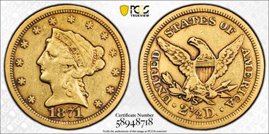 1871-S $2.50 N1