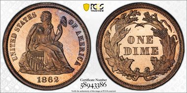1862 10C PR66