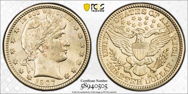 1907-O 25C MS64