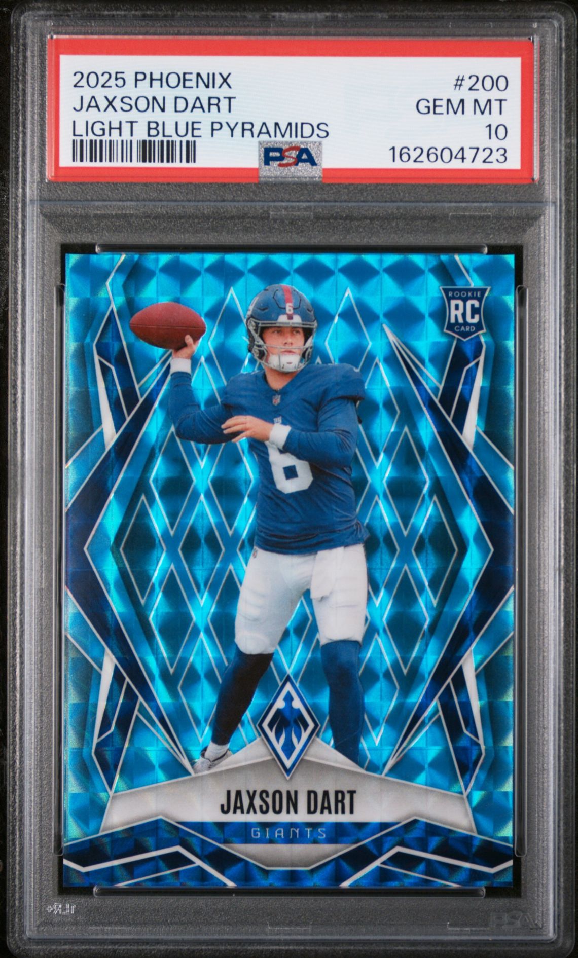 2025 PANINI PHOENIX JAXSON DART LIGHT BLUE PYRAMIDS 200 GEM MT 10 front