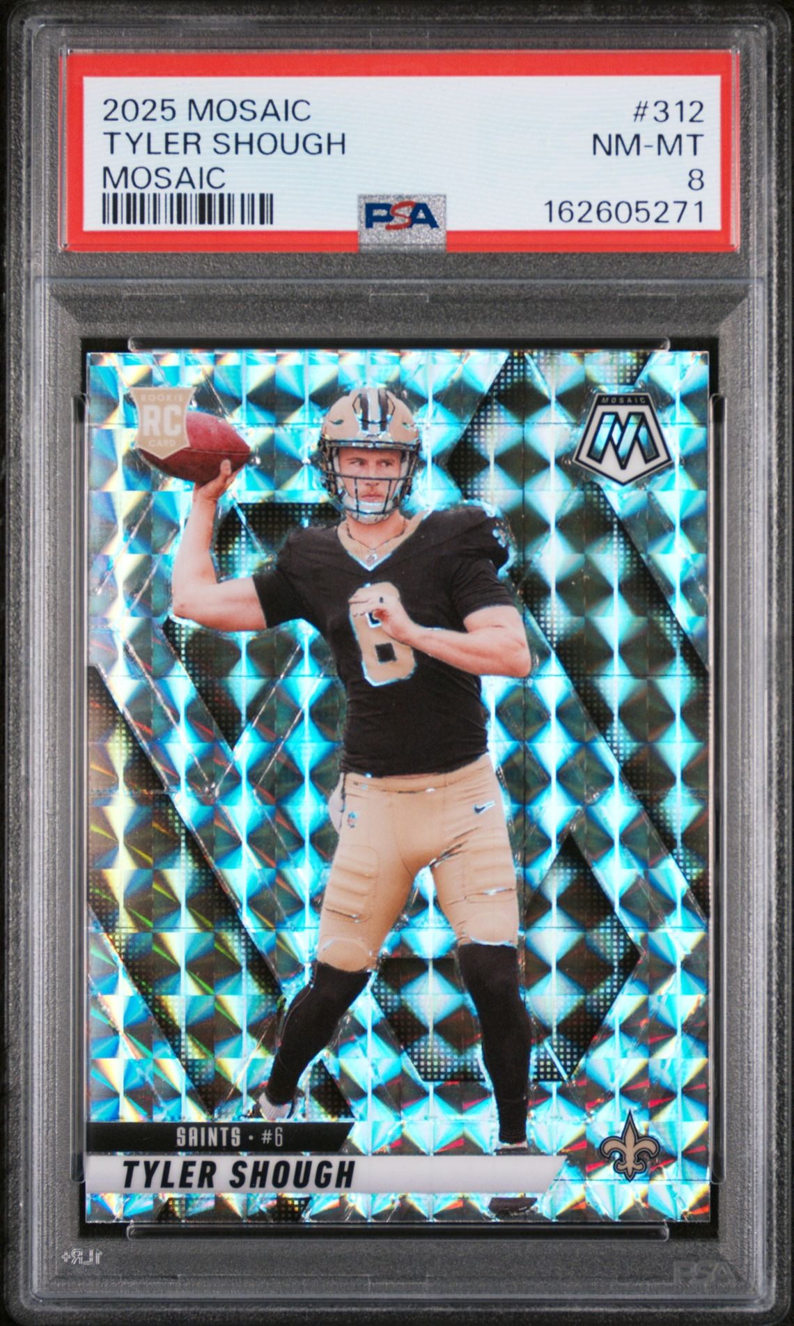 2025 Panini Mosaic Tyler Shough #312 (Mosaic) Nm-Mt 8 front