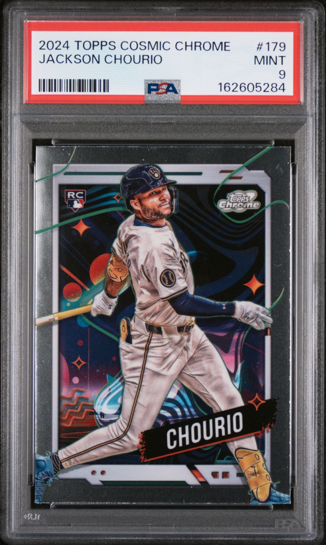 2024 Topps Cosmic Chrome Jackson Chourio #179 Mint 9 front