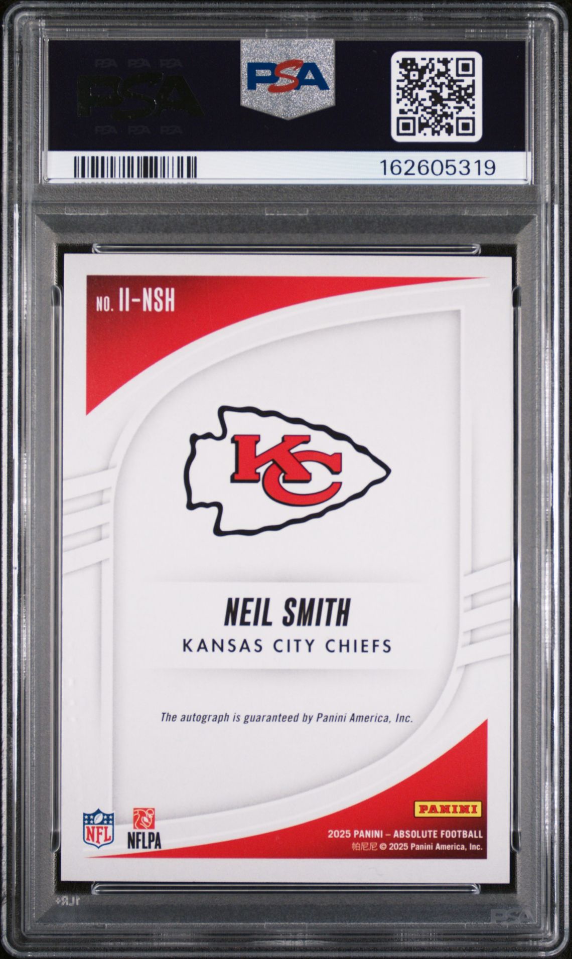 2025 Panini Absolute Iconic Ink Neil Smith #Ii-Nsh (Iconic Ink-Red) Nm 7 back