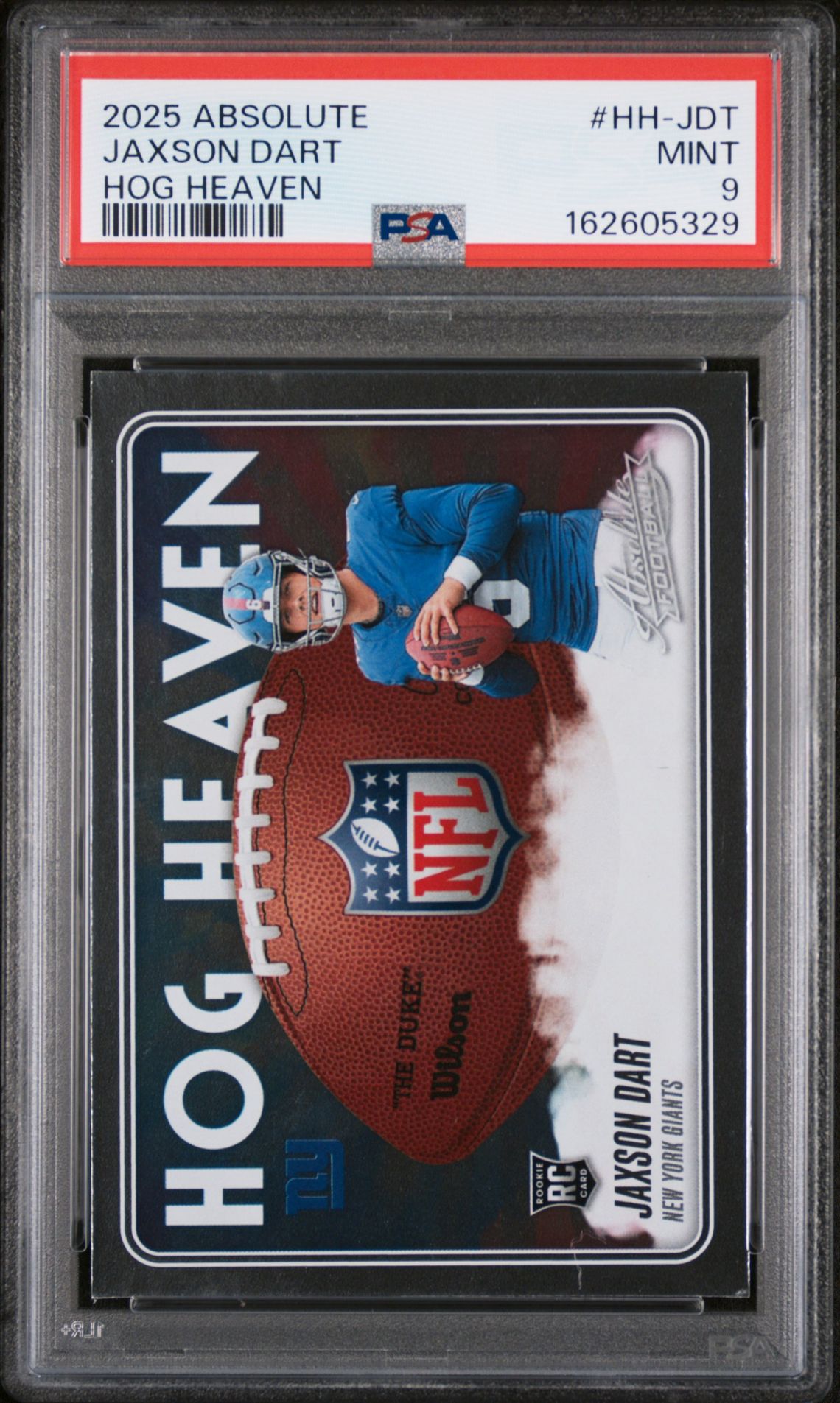 2025 Panini Absolute Hog Heaven Jaxson Dart #Hh-Jdt Mint 9 front