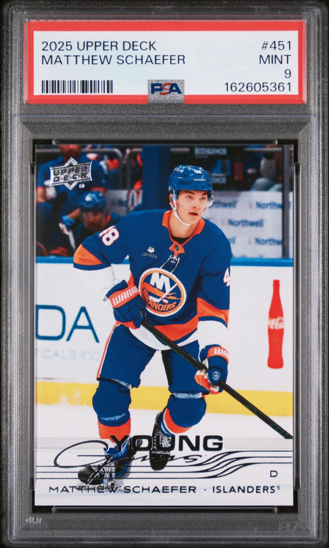 2025 Upper Deck Matthew Schaefer #451 Mint 9 front