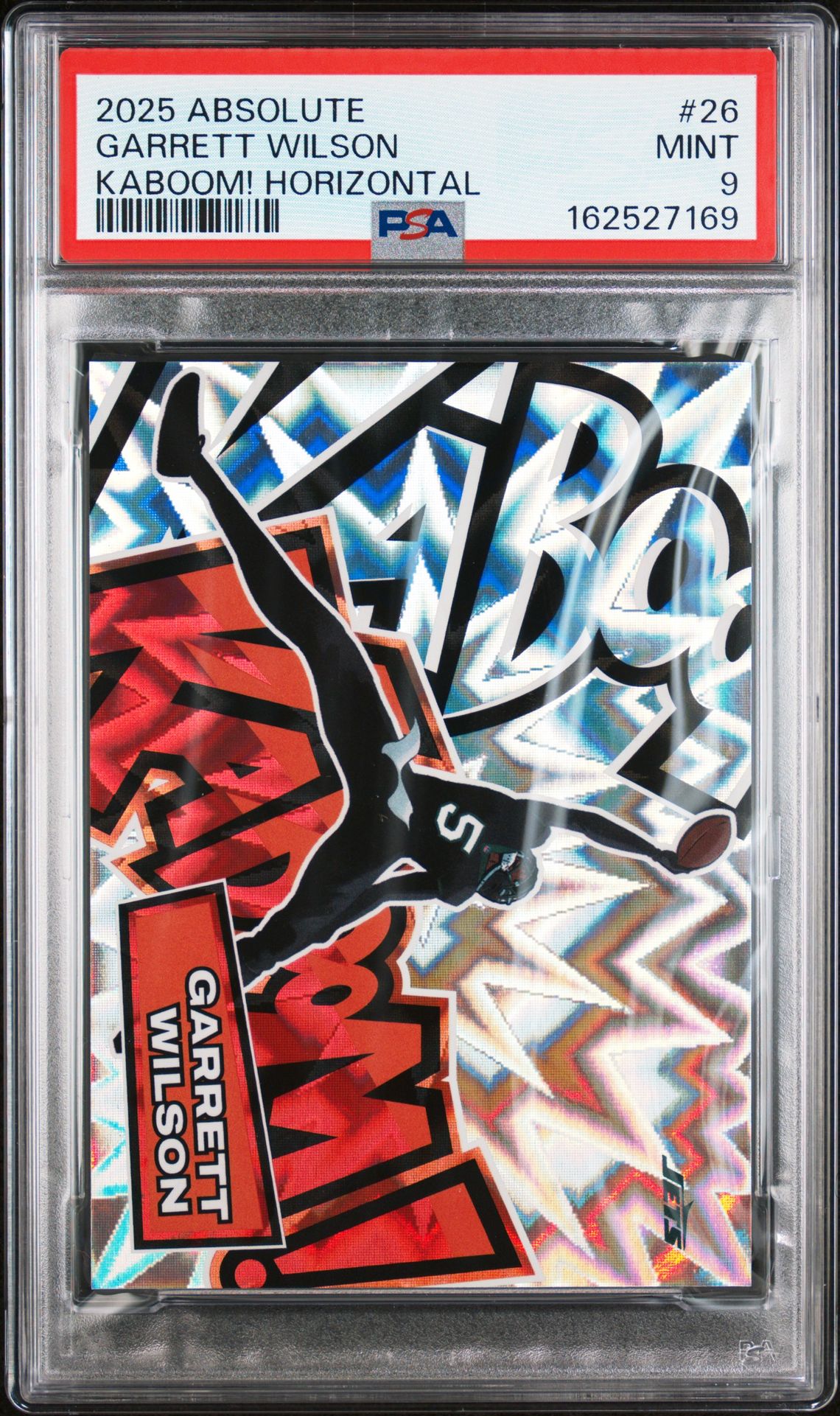 2025 Panini Absolute Kaboom! Horizontal Garrett Wilson #26 Mint 9 front