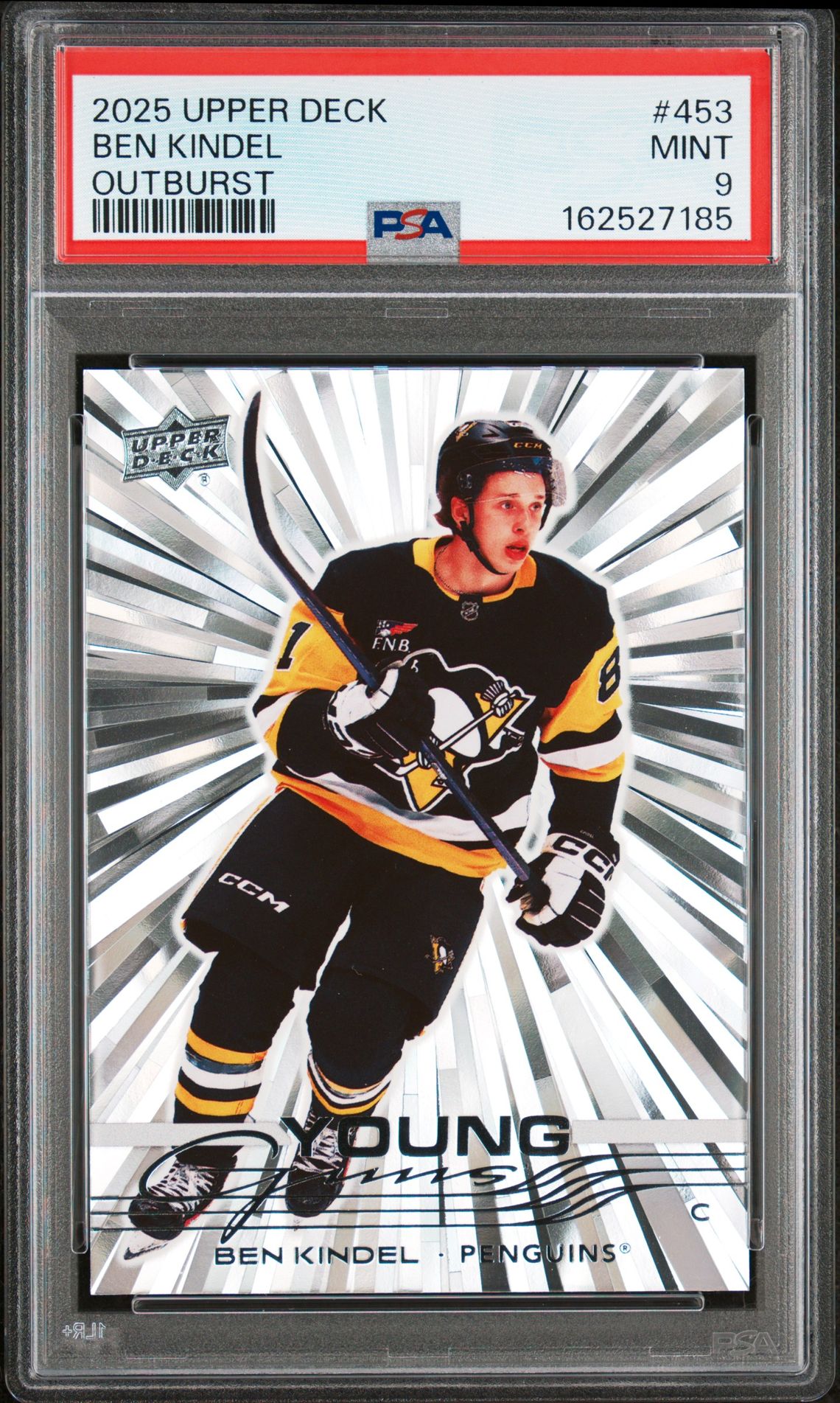 2025 Upper Deck Ben Kindel #453 (Outburst) Mint 9 front