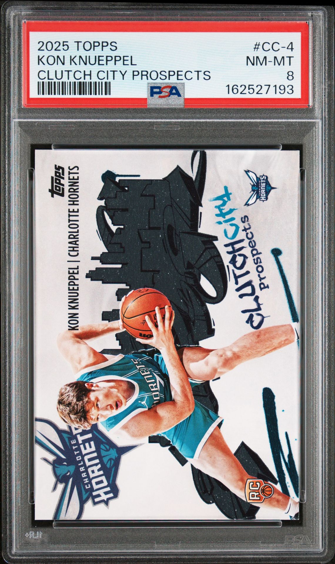 2025 Topps Clutch City Prospects Kon Knueppel #Cc-4 Nm-Mt 8 front
