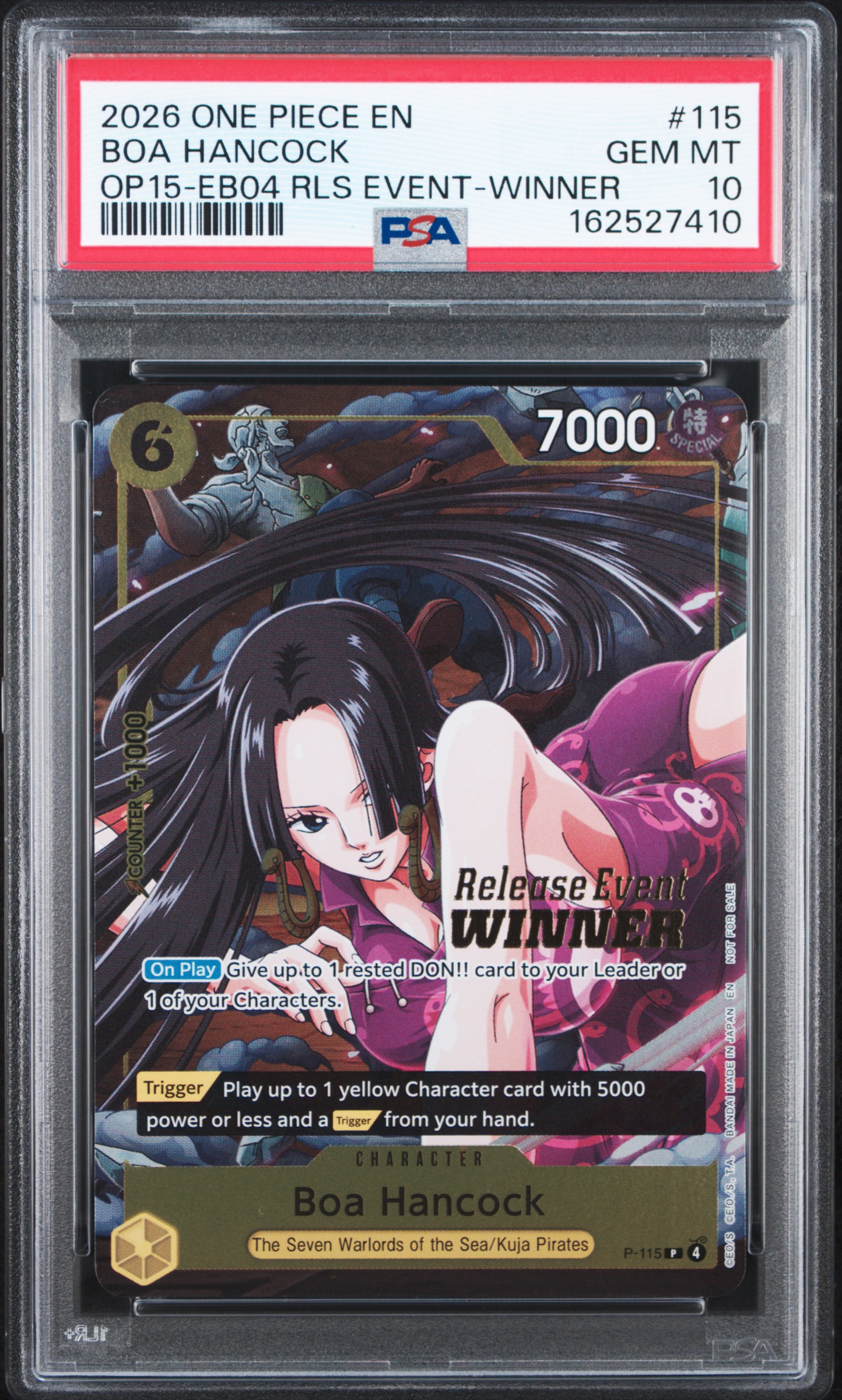 2026 #115 Boa Hancock PSA 10 One Piece Promos