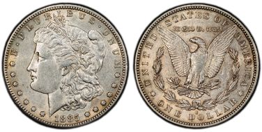 1885-S $1 AU53