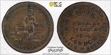 (c.1790) Tk 1/4D DH-1061 Middlesex, Orchard's N1BN
