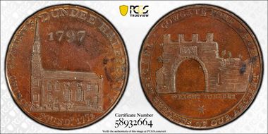 1797 Tk 1/2D DH-21 Angusshire, Dundee MS64BN