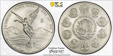 2023-Mo 5 Onza Libertad Ag MS69