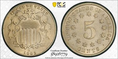 1883 5C Shield MS63