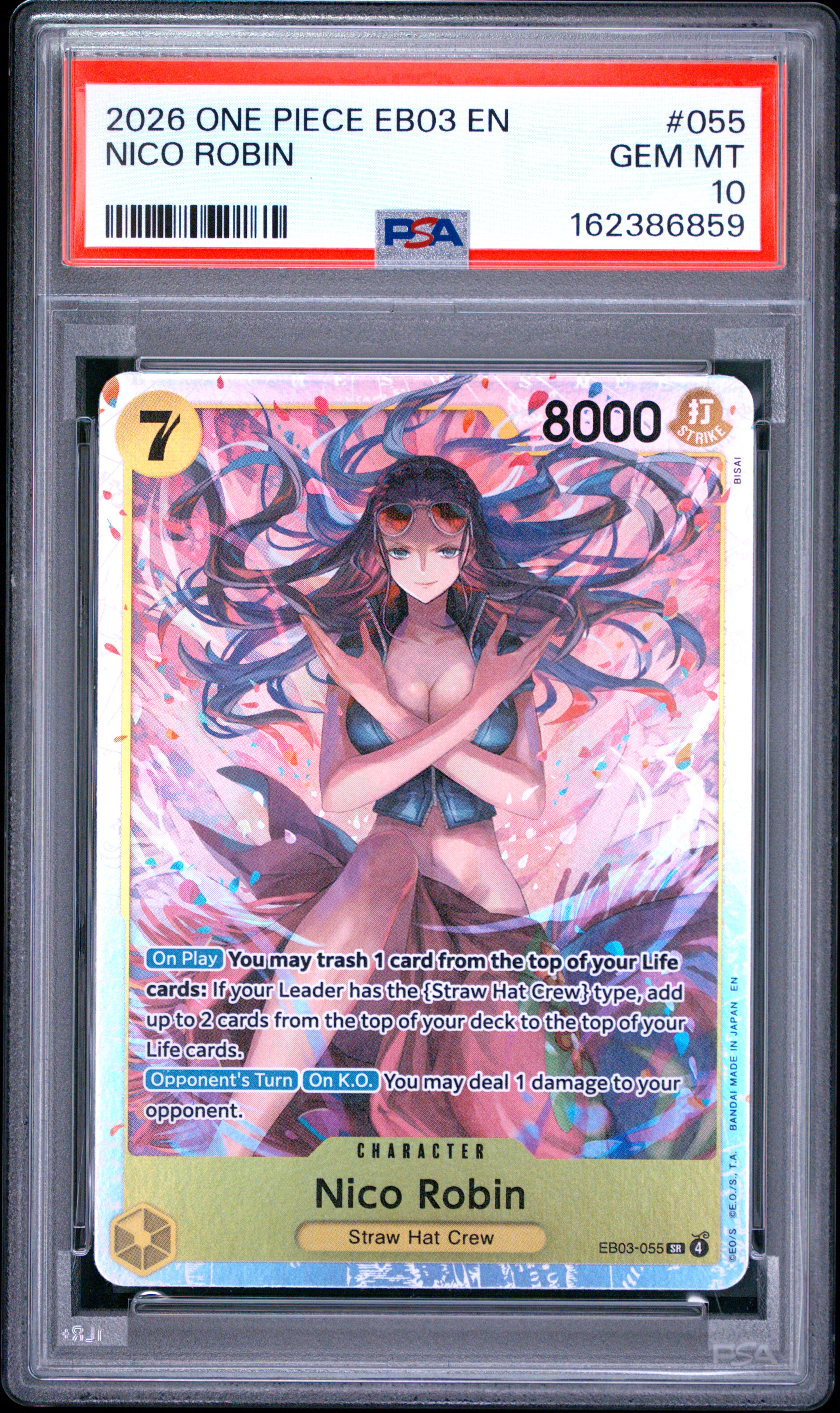 2026 #055 Nico Robin PSA 10 One Piece EB03-Extra Booster -One Piece Heroines Edition-