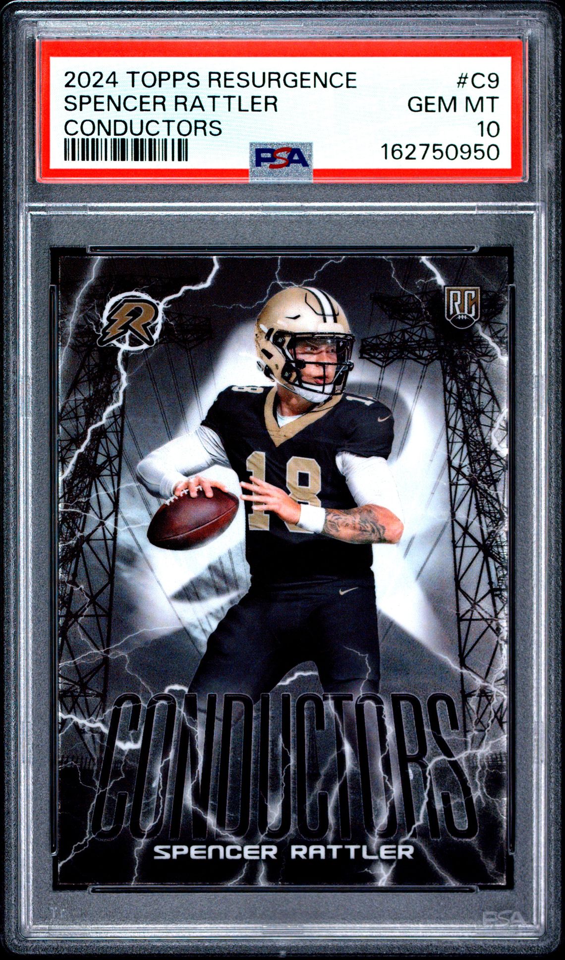 2024 Topps Resurgence Conductors Spencer Rattler #C9 Gem Mt 10 front