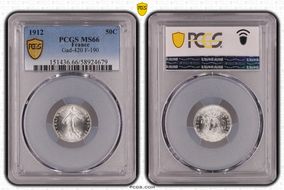 1912 50C Gad-420 F-190 MS66