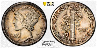 1926-S 10C MS63FB