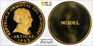 1953 P Peso X-TS2 Model AlBr SP67DCAM