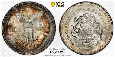 1986-Mo Onza Libertad Ag MS66