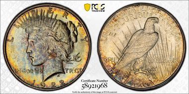 1922-D $1 MS65