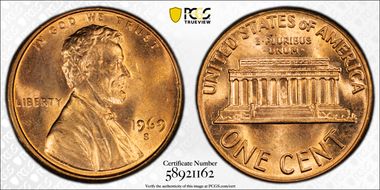 1969-S 1C MS64RD