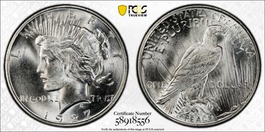 1927-D $1 MS64
