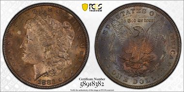 1883 $1 MS64
