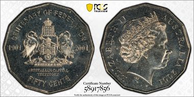 2001 50C Capital Territory MS68