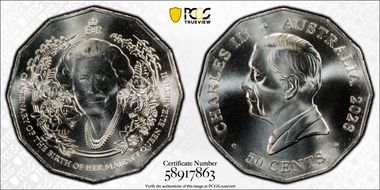2026 50C Queen Elizabeth II Centenary of Birth CuNi MS69