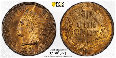 1874 1C MS63RB