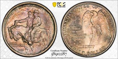 1925 50C Stone Mountain MS66