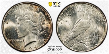 1924-S $1 MS64