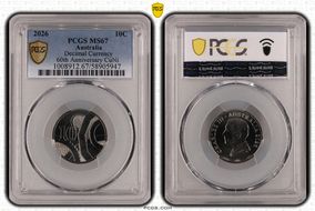 2026 10C Decimal Currency 60th Anniversary CuNi MS67