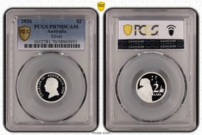 2026 $2 Silver PR70DCAM