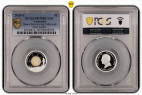 2026-C $2 Dawn Service Ag Colorized First Strike PR70DCAM
