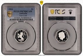 2004 $1 Test Coin PR70DCAM