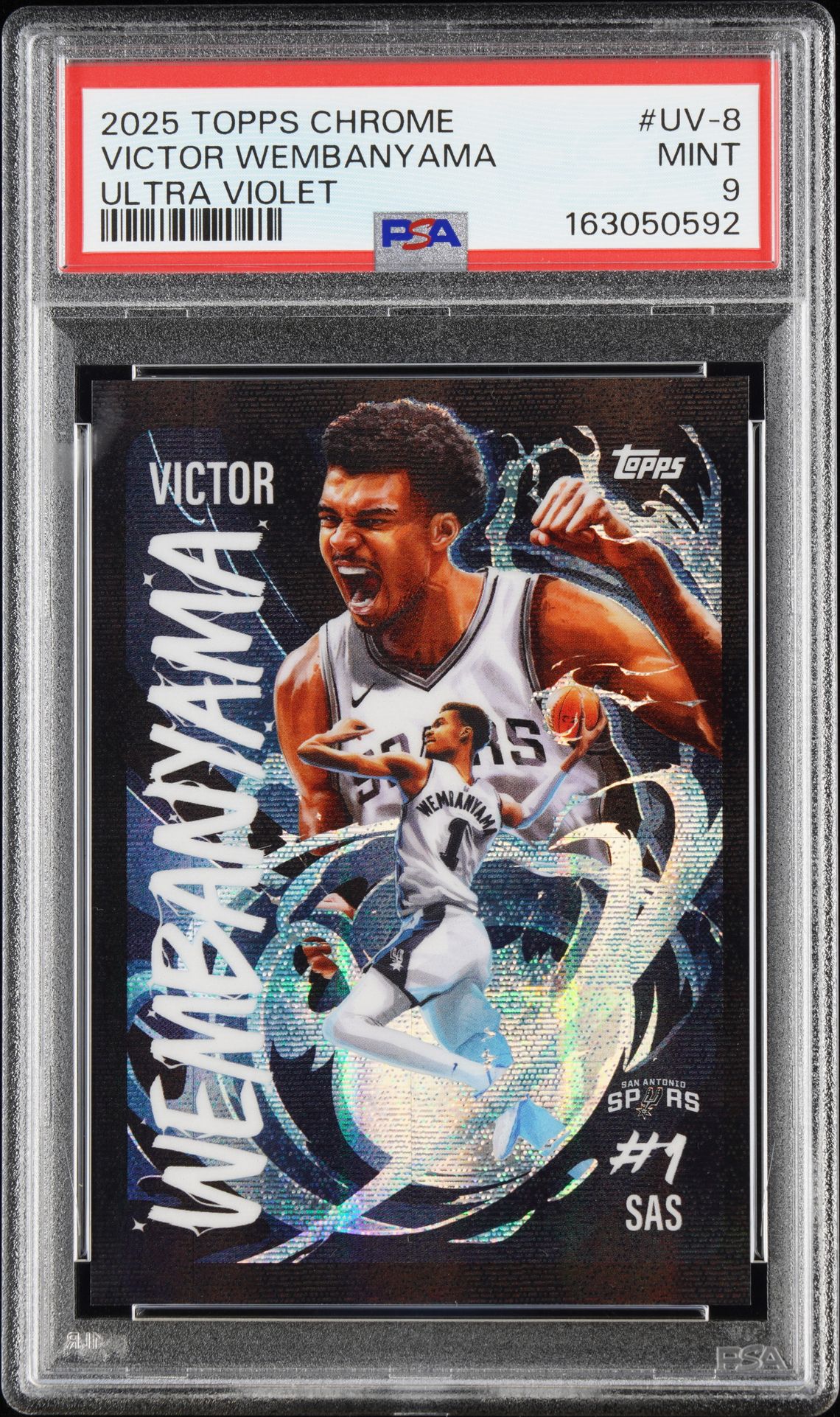 WEMBANYAMA TOPPS CHROME ULTRA VIOLET 2025