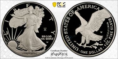 2026-W $1 Silver Eagle w/ Liberty Bell 250 Privy PR69DCAM
