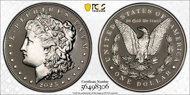 2025-S $1 Morgan Dollar Rev PR Two-Coin Reverse Proof Set PR70