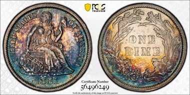1881 10C AU53