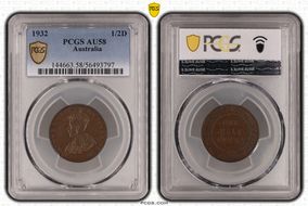 1932 1/2D AU58BN