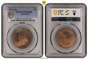 1911 (L) 1D MS64RB
