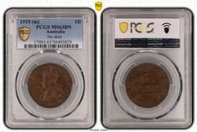 1919 (m) 1D No dots MS63BN